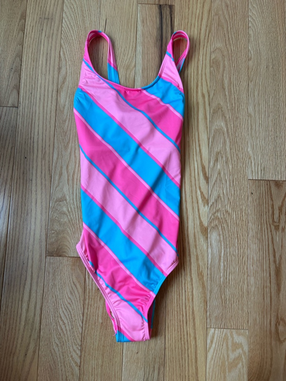 Lands' End Pastel Yellow Tie-Dye Swim Top